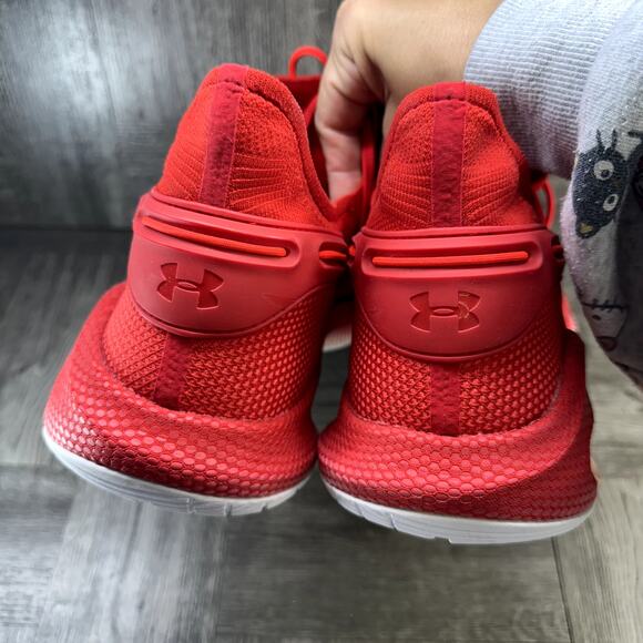 Under Armour Curry 6 Red Basketball Shoes Mens 18 3022893-605 Low Top Sneakers main image 5
